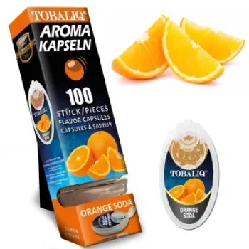 Tobaliq "Orange Soda" Aromakapsel mit 100 Kugeln-1 Dose